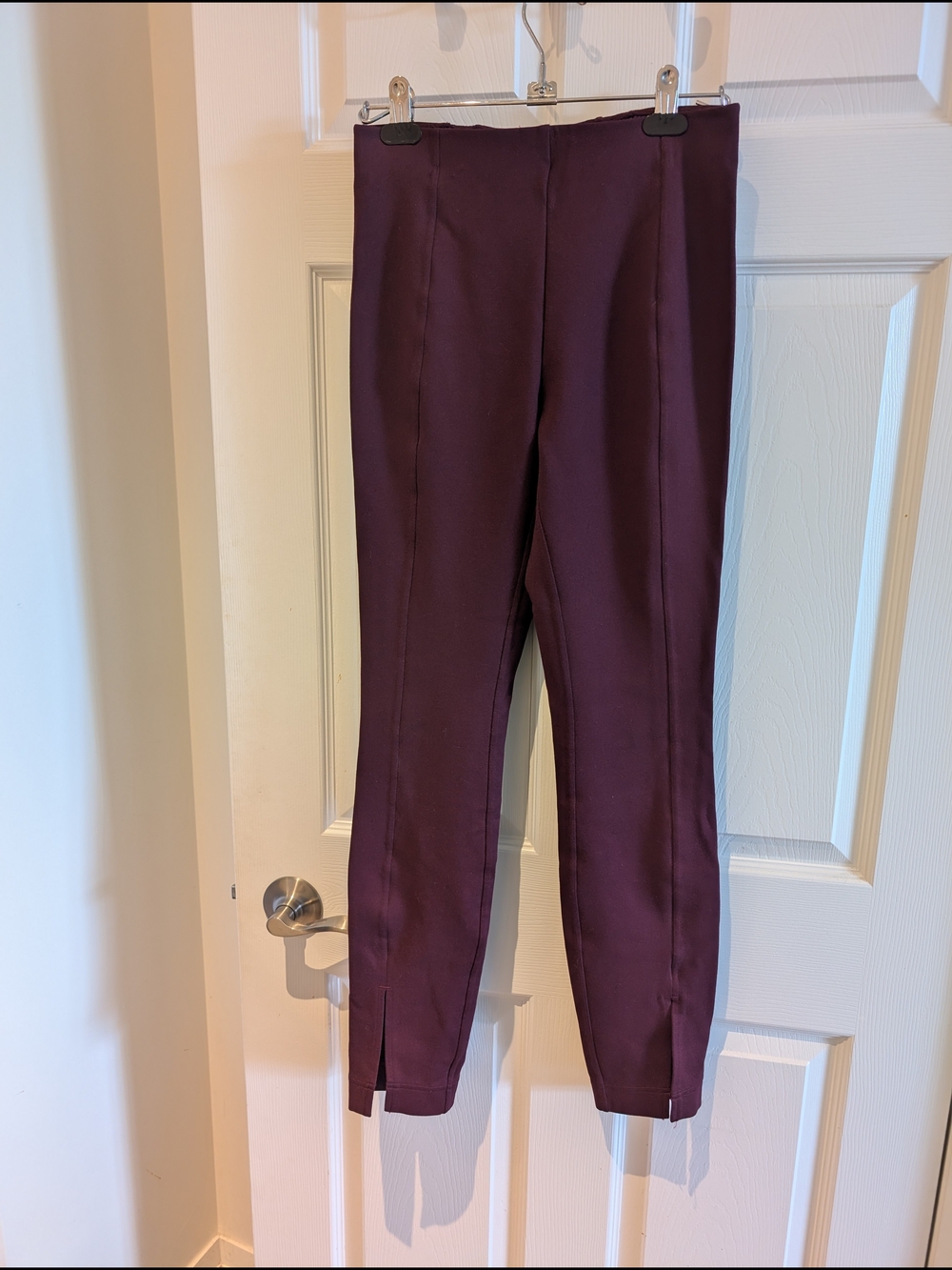 Lululemon High-Waist Slim Leg Burgundy Pants